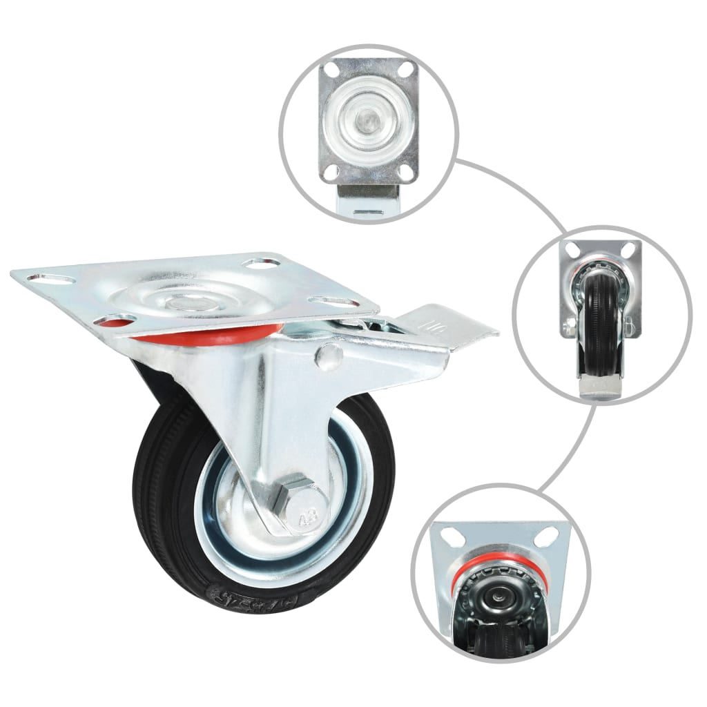vidaXL 8 Stk. Rollen 75 mm
