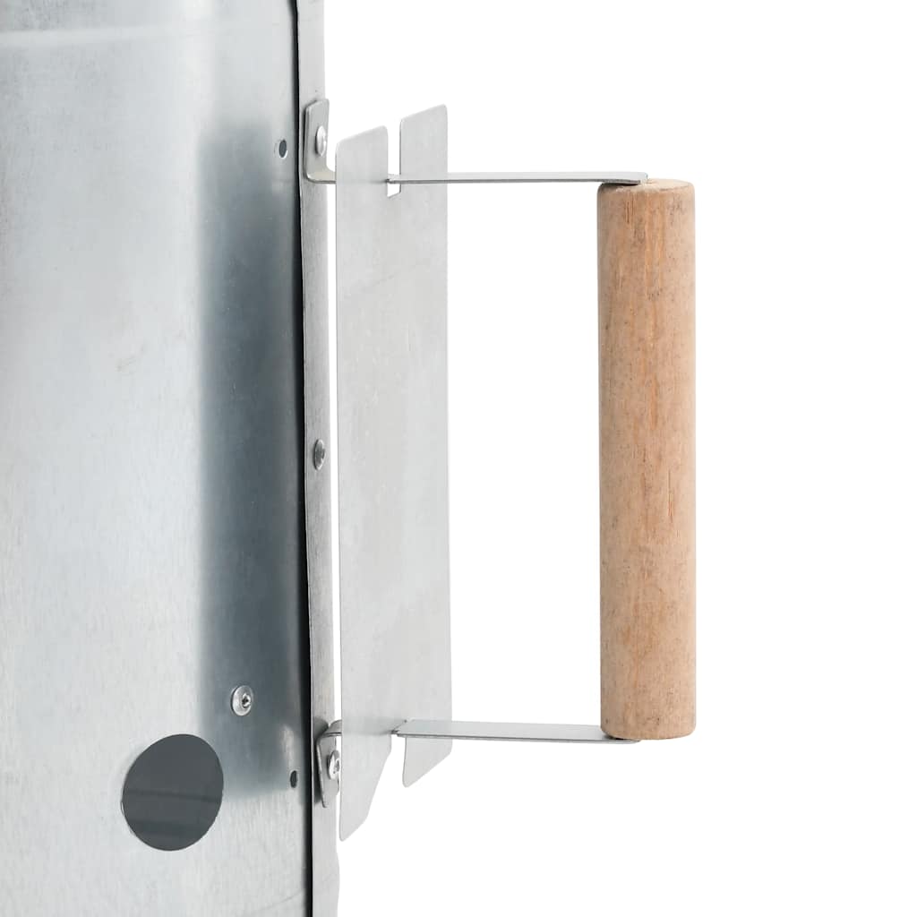 vidaXL Anzündkamin für Holzkohlegrill Verzinkter Stahl
