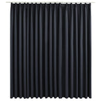 vidaXL Verdunkelungsvorhang mit Haken Schwarz 290 x 245 cm