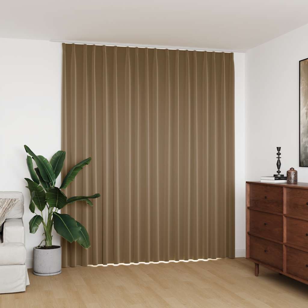 vidaXL Verdunkelungsvorhang mit Haken Schwarz 290 x 245 cm