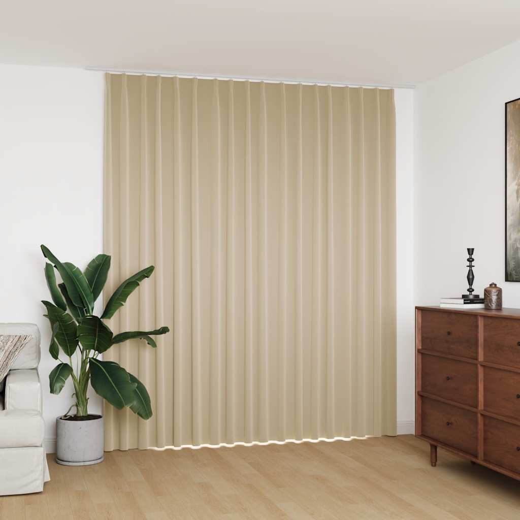 vidaXL Verdunkelungsvorhang mit Haken Schwarz 290 x 245 cm