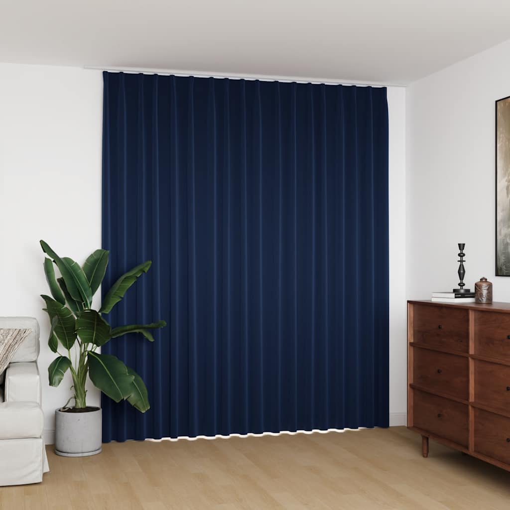 vidaXL Verdunkelungsvorhang mit Haken Schwarz 290 x 245 cm