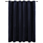 vidaXL Verdunkelungsvorhang mit Metallösen Samt Schwarz 290 x 245 cm