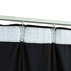 vidaXL Verdunkelungsvorhänge mit Haken 2 Stk. Samt Schwarz 140x175 cm