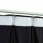 vidaXL Verdunkelungsvorhang mit Haken Samt Schwarz 290 x 245 cm