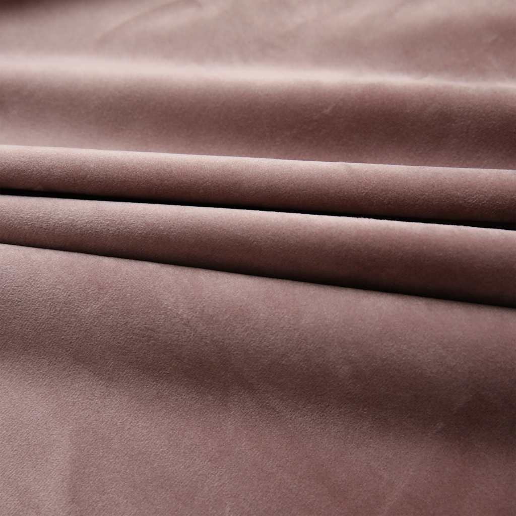 vidaXL Verdunkelungsvorhang mit Haken Samt Antik-Rosa 290 x 245 cm