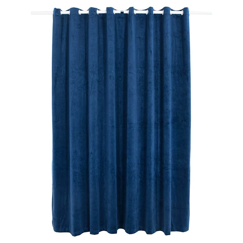 vidaXL Verdunkelungsvorhang mit Metallösen Smat Dunkelblau 290x245 cm