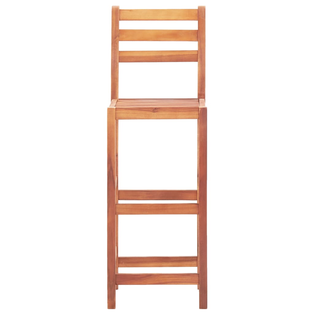vidaXL Barhocker 4 Stk. Massivholz Akazie