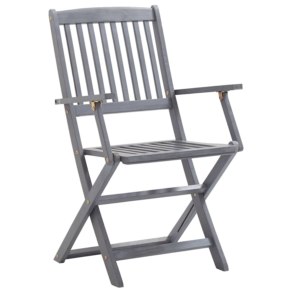 vidaXL Klappbare Gartenstühle 4 Stk. Massivholz Akazie