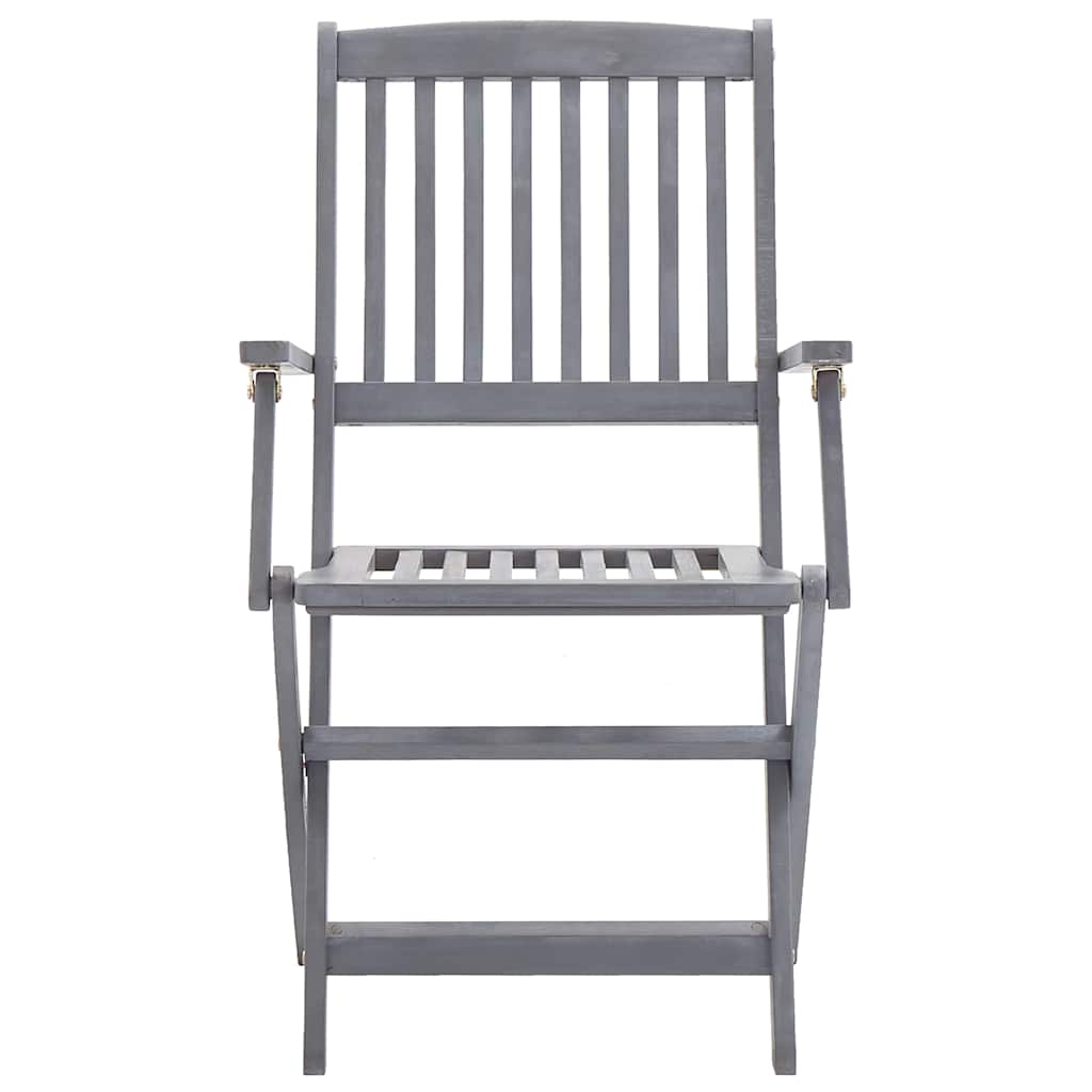 vidaXL Klappbare Gartenstühle 4 Stk. Massivholz Akazie
