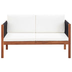 vidaXL Gartensofa 2-Sitzer Massivholz Akazie