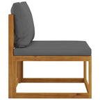 vidaXL 6-tlg. Garten-Lounge-Set mit Auflagen Massivholz Akazie