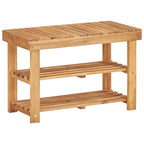 vidaXL Schuhregal 50×32×45 cm Massivholz Akazie