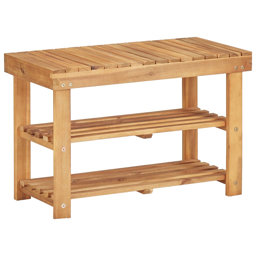 vidaXL Schuhregal 50×32×45 cm Massivholz Akazie