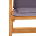 vidaXL Verstellbare Gartenstühle 2 Stk. Braun Massivholz Akazie