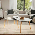 vidaXL Couchtische 2 Stk. Grau Kiefer Massivholz