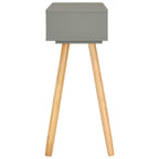 vidaXL Konsolentisch Grau 80x30x72 cm Kiefer Massivholz