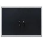 vidaXL Wand-Werkzeugschrank Industrie-Stil Metall Grau und Schwarz