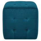 vidaXL Pouf 2 Stk. Blau 30x30x30 cm Samtstoff