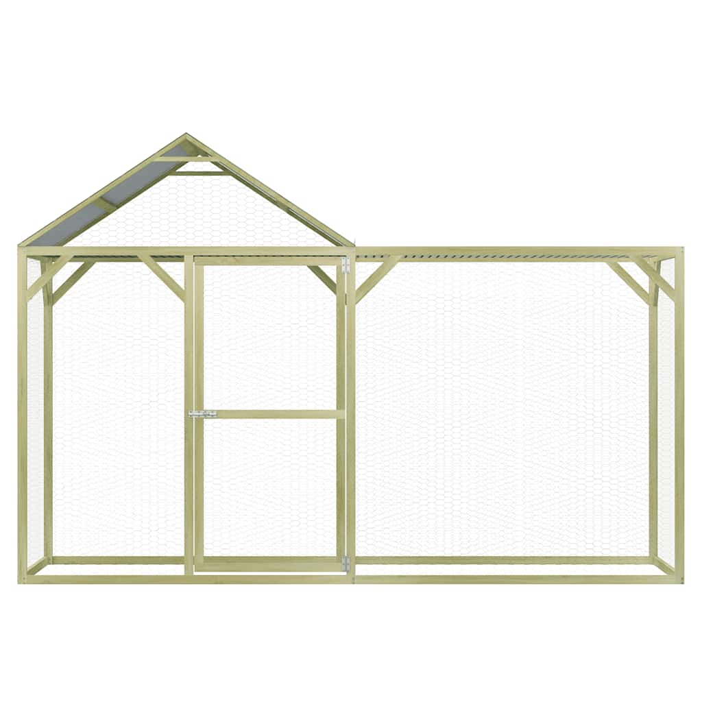 vidaXL Hühnerkäfig 3x1,5x2 m Imprägniertes Kiefernholz