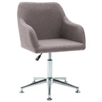 vidaXL Esszimmerstühle Drehbar 6 Stk. Taupe Stoff