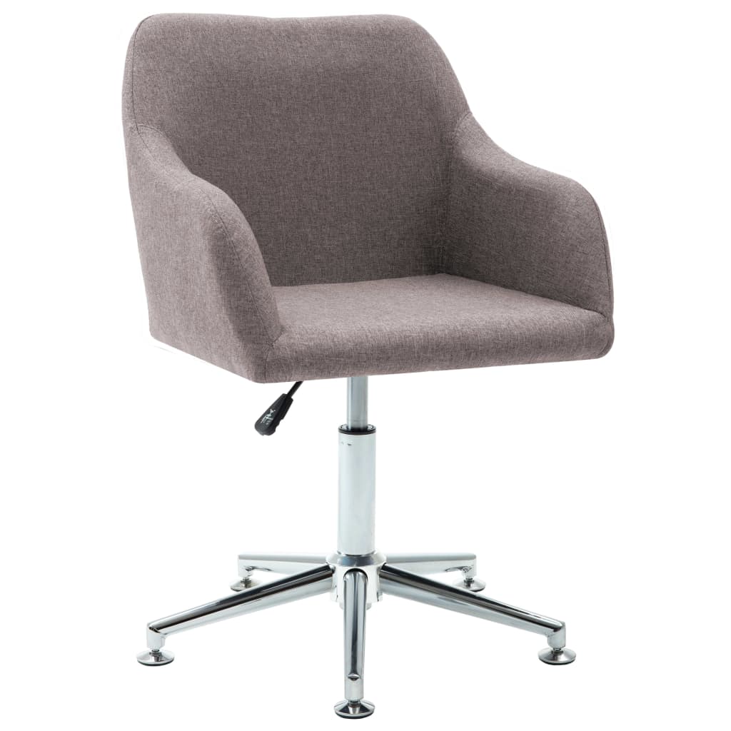 vidaXL Esszimmerstühle Drehbar 6 Stk. Taupe Stoff