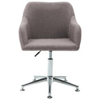 vidaXL Esszimmerstühle Drehbar 6 Stk. Taupe Stoff