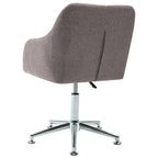vidaXL Esszimmerstühle Drehbar 6 Stk. Taupe Stoff