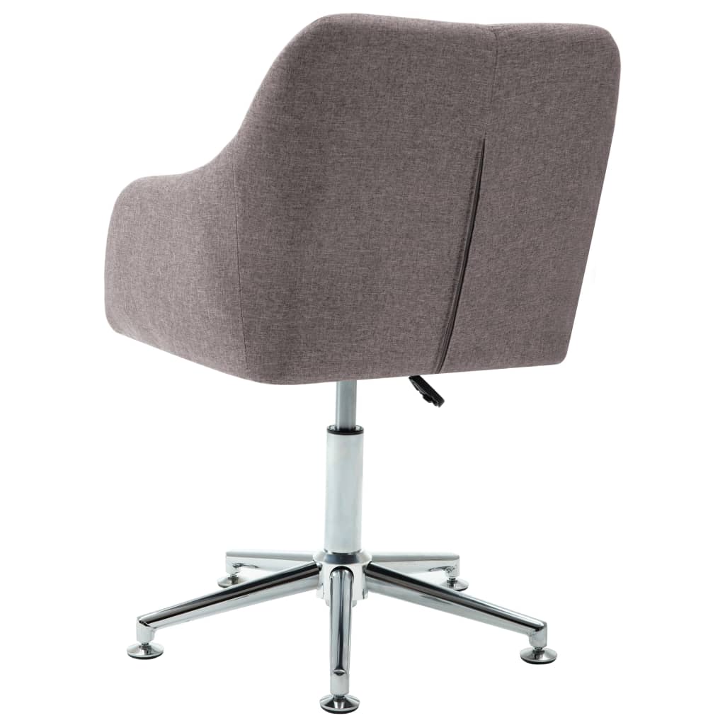 vidaXL Esszimmerstühle Drehbar 6 Stk. Taupe Stoff