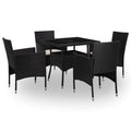 vidaXL Möbelset 5 pcs Braun
