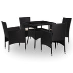vidaXL Möbelset 5 pcs Braun