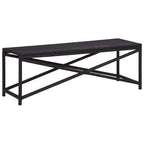 vidaXL Gartenbank 106 cm Poly Rattan Braun
