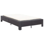 vidaXL 2-Personen-Sonnenliege mit Auflage Schwarz Poly Rattan