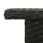 vidaXL Beistelltisch Schwarz 50x50x47 cm Poly Rattan