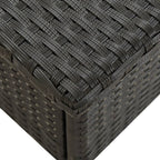 vidaXL Beistelltisch Schwarz 50x50x47 cm Poly Rattan
