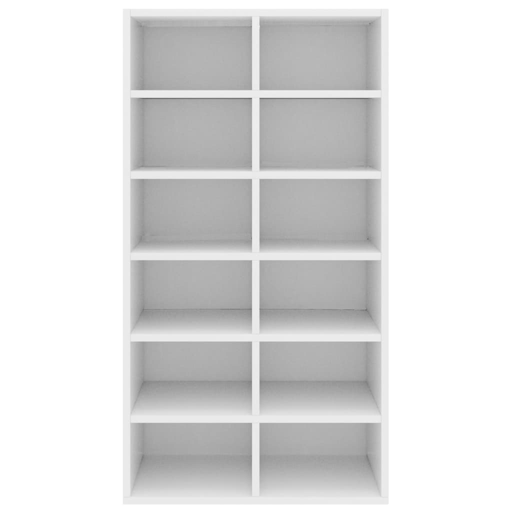 vidaXL Schuhregal Weiß 54x34x100,5 cm Holzwerkstoff
