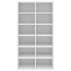 vidaXL Schuhregal Weiß 54x34x100,5 cm Holzwerkstoff