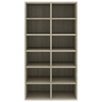 vidaXL Schuhregal Sonoma-Eiche 54x34x100,5 cm Holzwerkstoff
