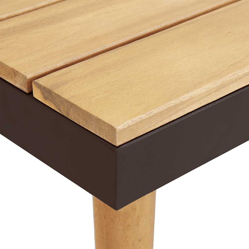 vidaXL 7-tlg. Garten-Lounge-Set mit Kissen Massivholz Akazie Braun
