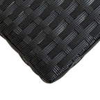 vidaXL Gartenbank 120 cm Schwarz Poly Rattan und Massivholz Akazie