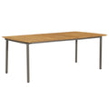 vidaXL Gartentisch 200x100x72 cm Massivholz Akazie und Stahl