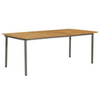 vidaXL Gartentisch 200x100x72 cm Massivholz Akazie und Stahl