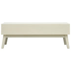 vidaXL Couchtisch mit 2 Schubladen Schnitzerei Grau 110x50x40 cm Holz