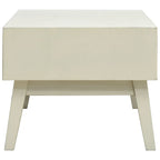 vidaXL Couchtisch mit 2 Schubladen Schnitzerei Grau 110x50x40 cm Holz