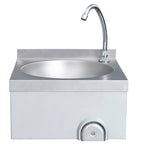 vidaXL Handwaschbecken mit Wasserhahn und Seifenspender Edelstahl
