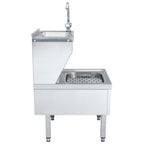 vidaXL Gastro-Handwaschbecken mit Wasserhahn Freistehend Edelstahl