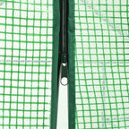 vidaXL Begehbares Gewächshaus mit 12 Regalen Stahl 143 x 214 x 196 cm