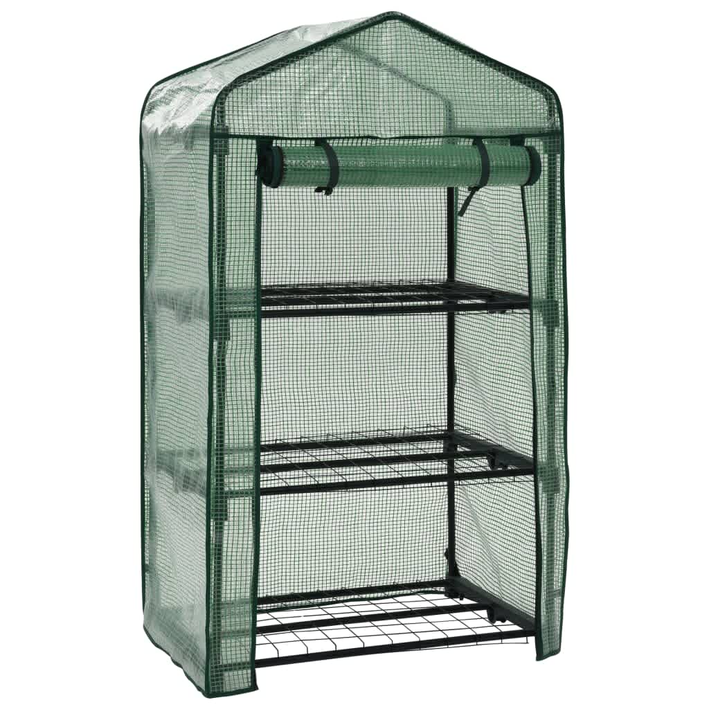 vidaXL 3-stufiges Mini-Gewächshaus 69 x 49 x 125 cm