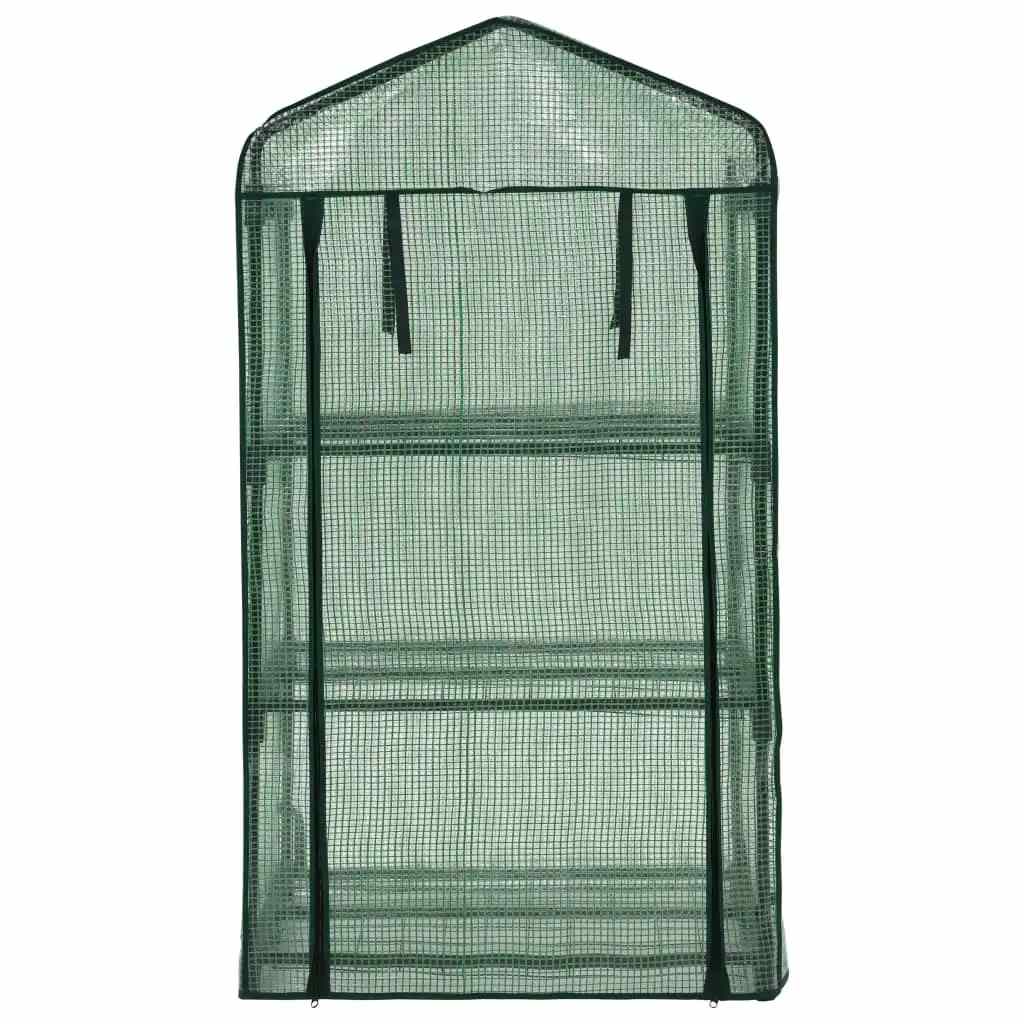 vidaXL 3-stufiges Mini-Gewächshaus 69 x 49 x 125 cm