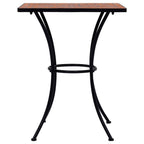 vidaXL Mosaik-Bistrotisch Terrakottarot 60 cm Keramik